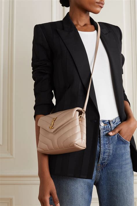 ysl loulou toy leather shoulder bag|ysl toy loulou dark beige.